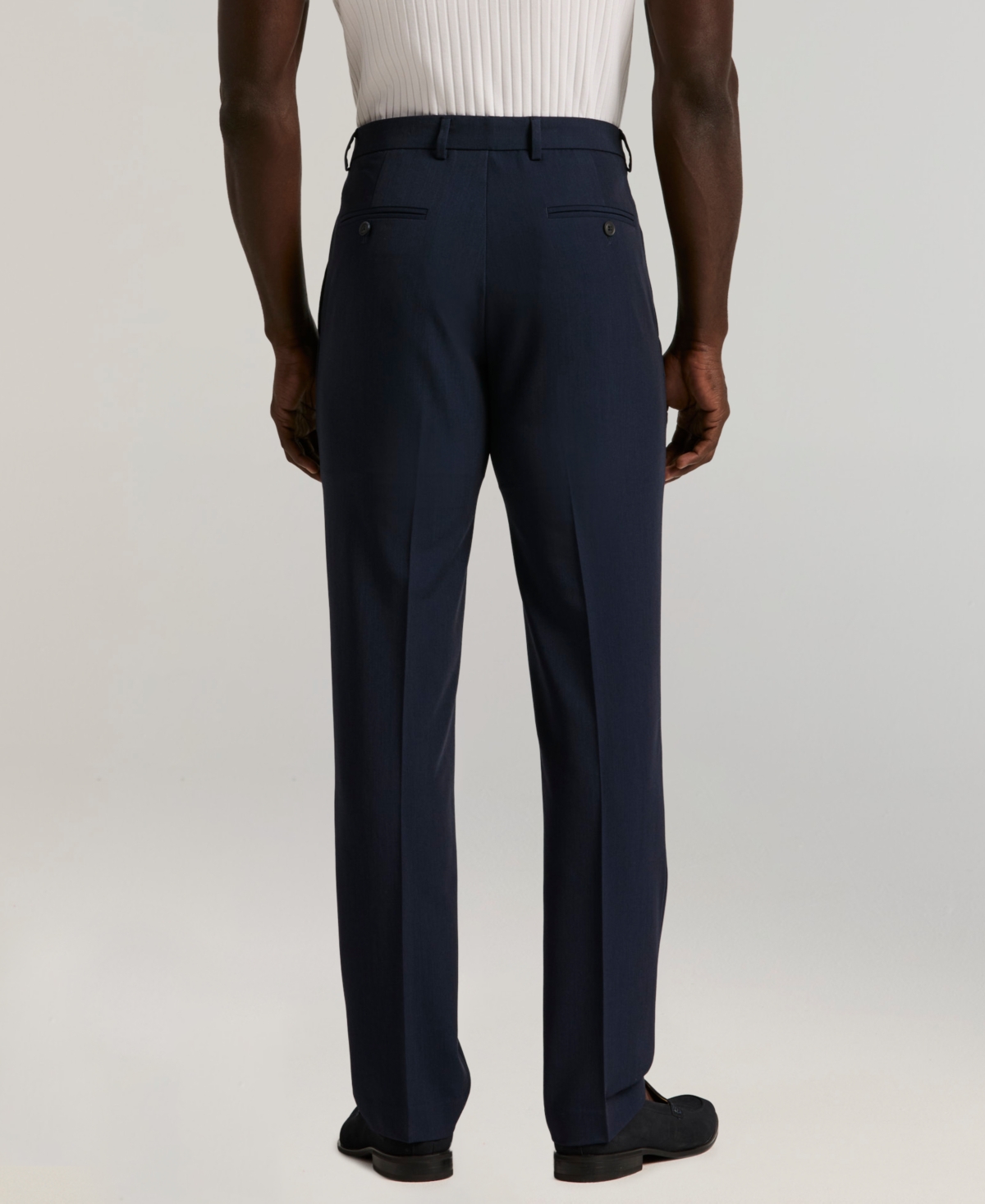 Perry Ellis Portfolio Men's Slim-Fit Flat Front Dress Pants