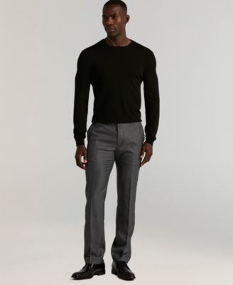 Men's Slim-Fit Flat Front Dress Pants