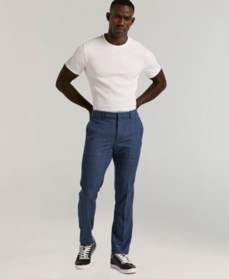 Men's Slim-Fit Gripper Waist Dress Pants