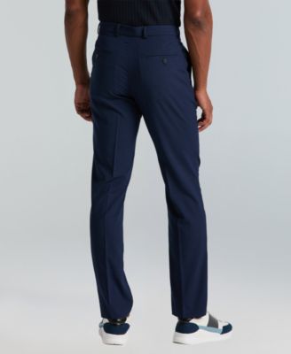 Men's Slim-Fit Gripper Waist Dress Pants