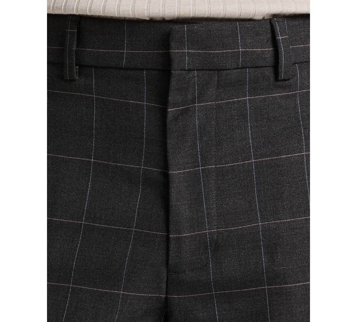 Perry Ellis Portfolio Men's Slim-Fit Gripper Waist Dress Pants