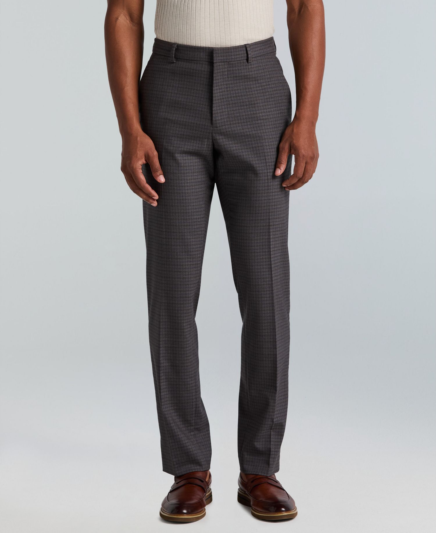 Perry Ellis Portfolio Men's Slim-Fit Gripper Waist Dress Pants (Various) only .99: eDeal Info