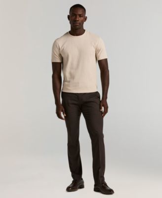 Men's Slim-Fit Flat Front Dress Pants