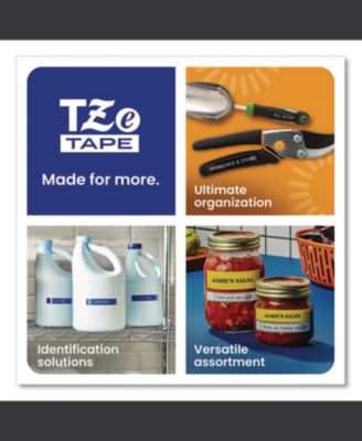TZES241G 0.7 in. x 26.2 ft. TZe Extra-Strength Adhesive Laminated Labeling Tape