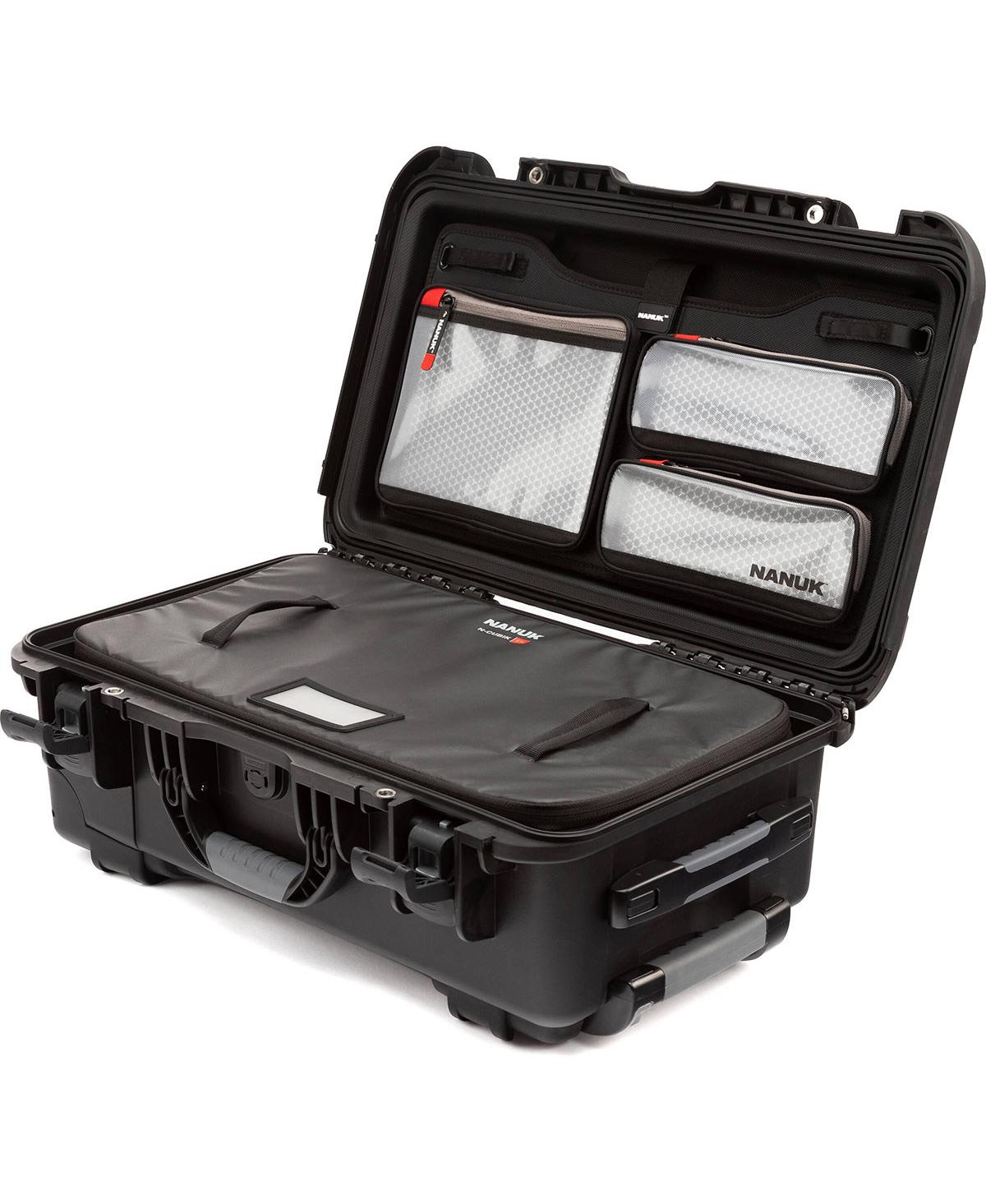 Nanuk Media Series 935 Wheeled Waterproof Hard Case with N-Cubik 13L Insert and Lid Organizer