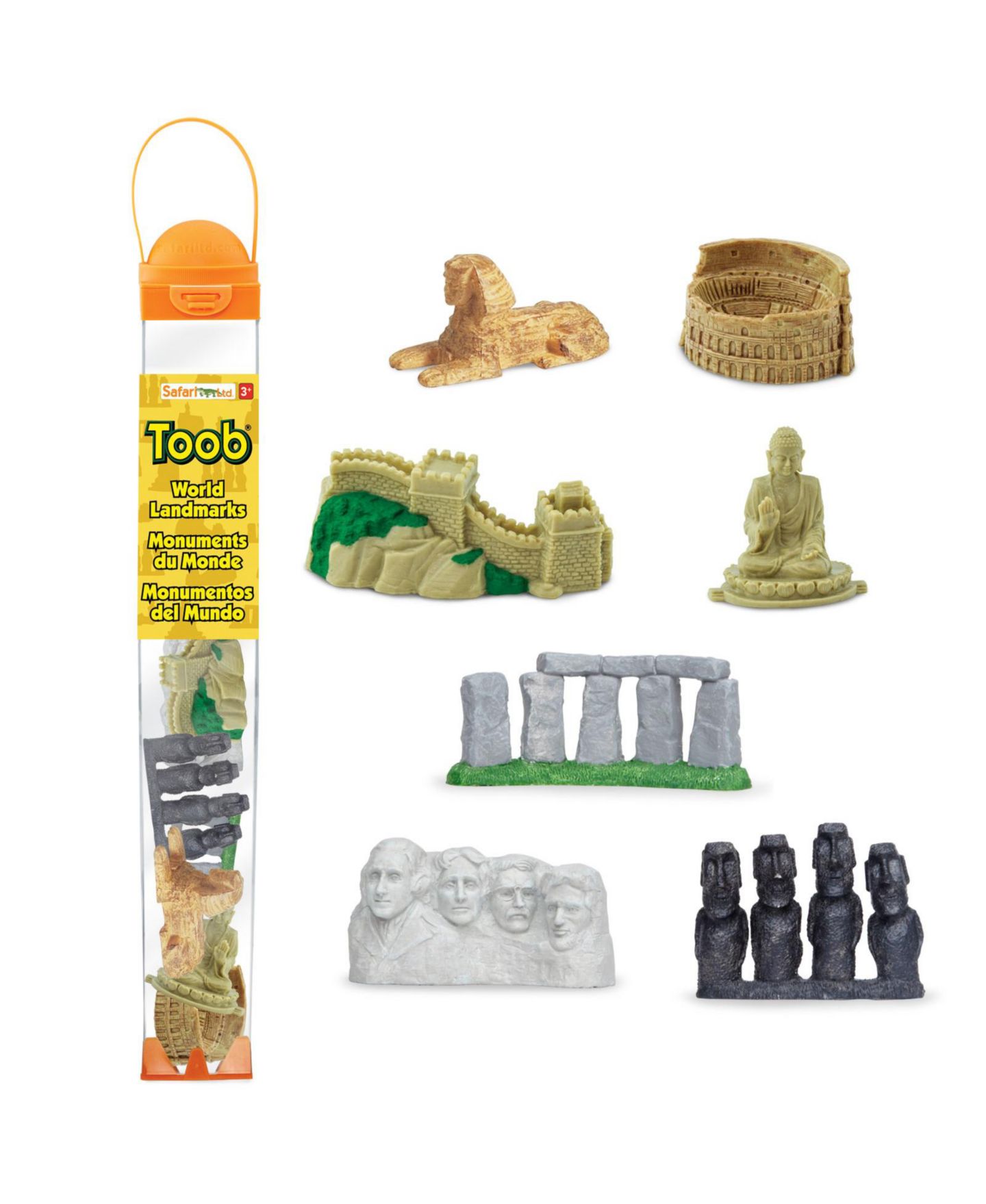 Детские фигурки Safari Ltd. World Landmarks Toob Hand-Painted 7-Piece Figurine Set, Ages 3+ — фото 1
