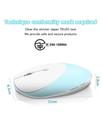 Tri-Mode Silent Wireless Mouse: Bluetooth 5.0/3.0 + 2.4G, 3-Speed DPI, for Office/Study, Slim & Easy-to-Use for Professionals/Students