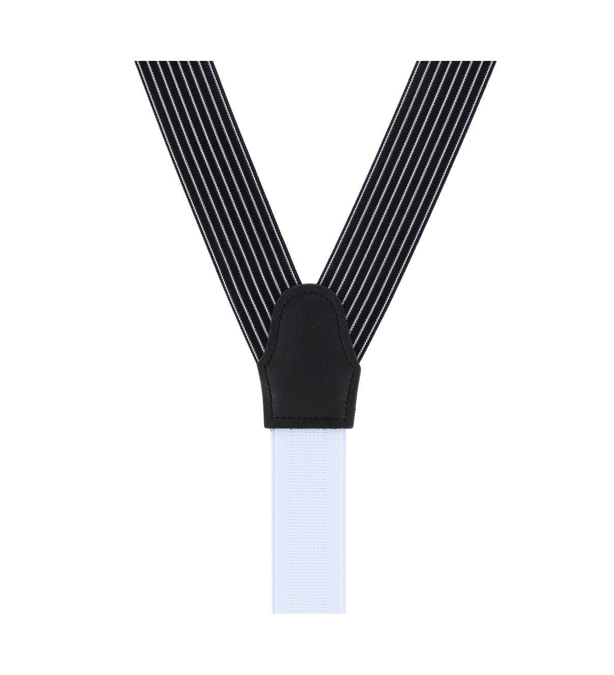 Trafalgar Men's Voltaire Chalk Stripe Formal End Suspenders