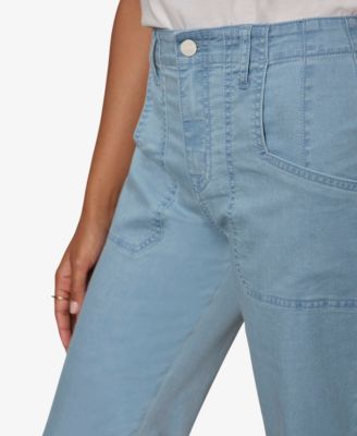 Petite High-Rise Cropped Pants
