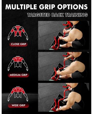 Linear Row Machine, Plate-Loaded Back Workout Machine for Home Gym, Linear Bearing Row Machine for LAT & Upper Back Training