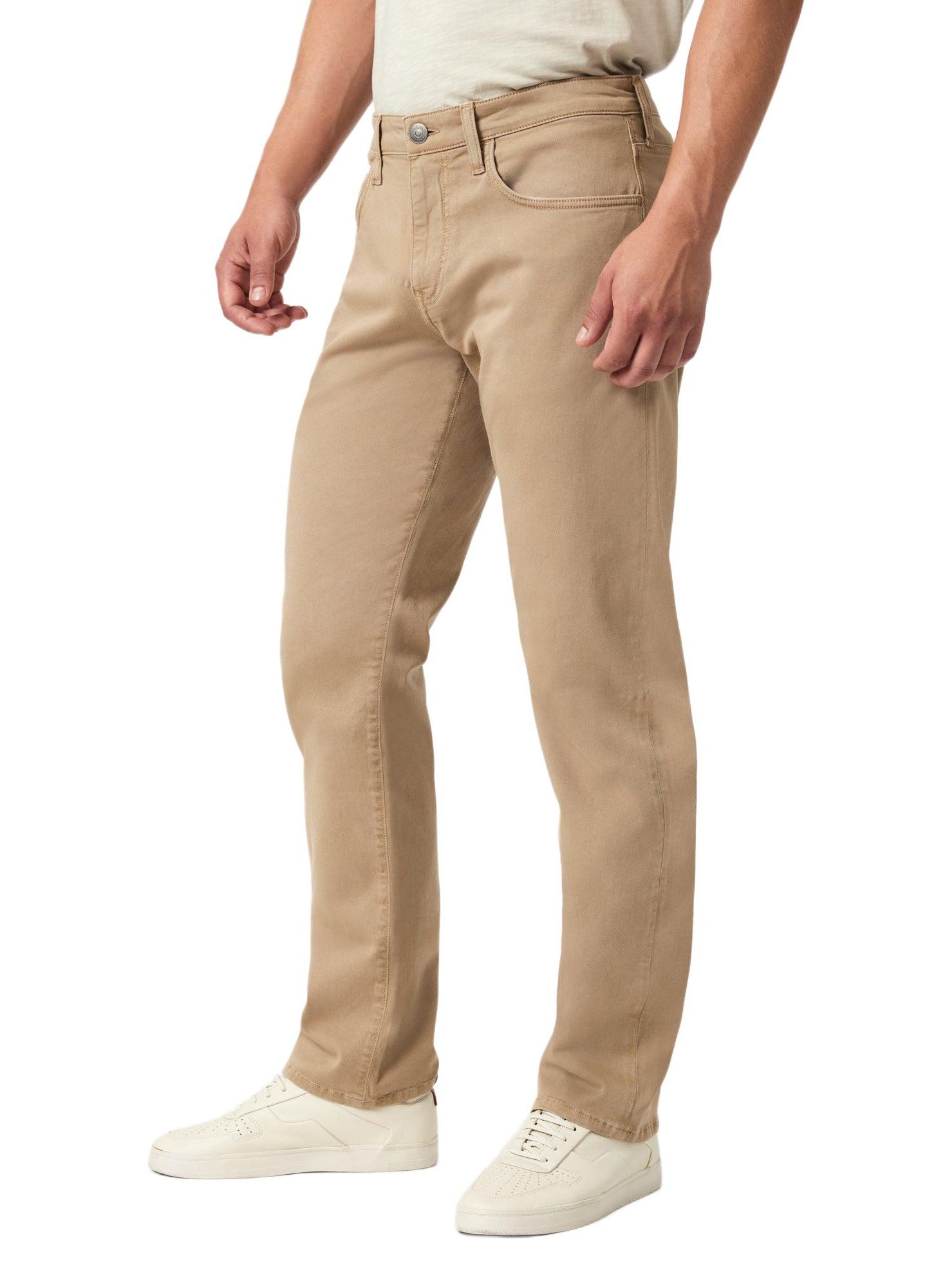 Мужские брюки Mavi Jeans Zach Straight Leg In Khaki Casual Twill Pant, цвет: Хаки — фото 2