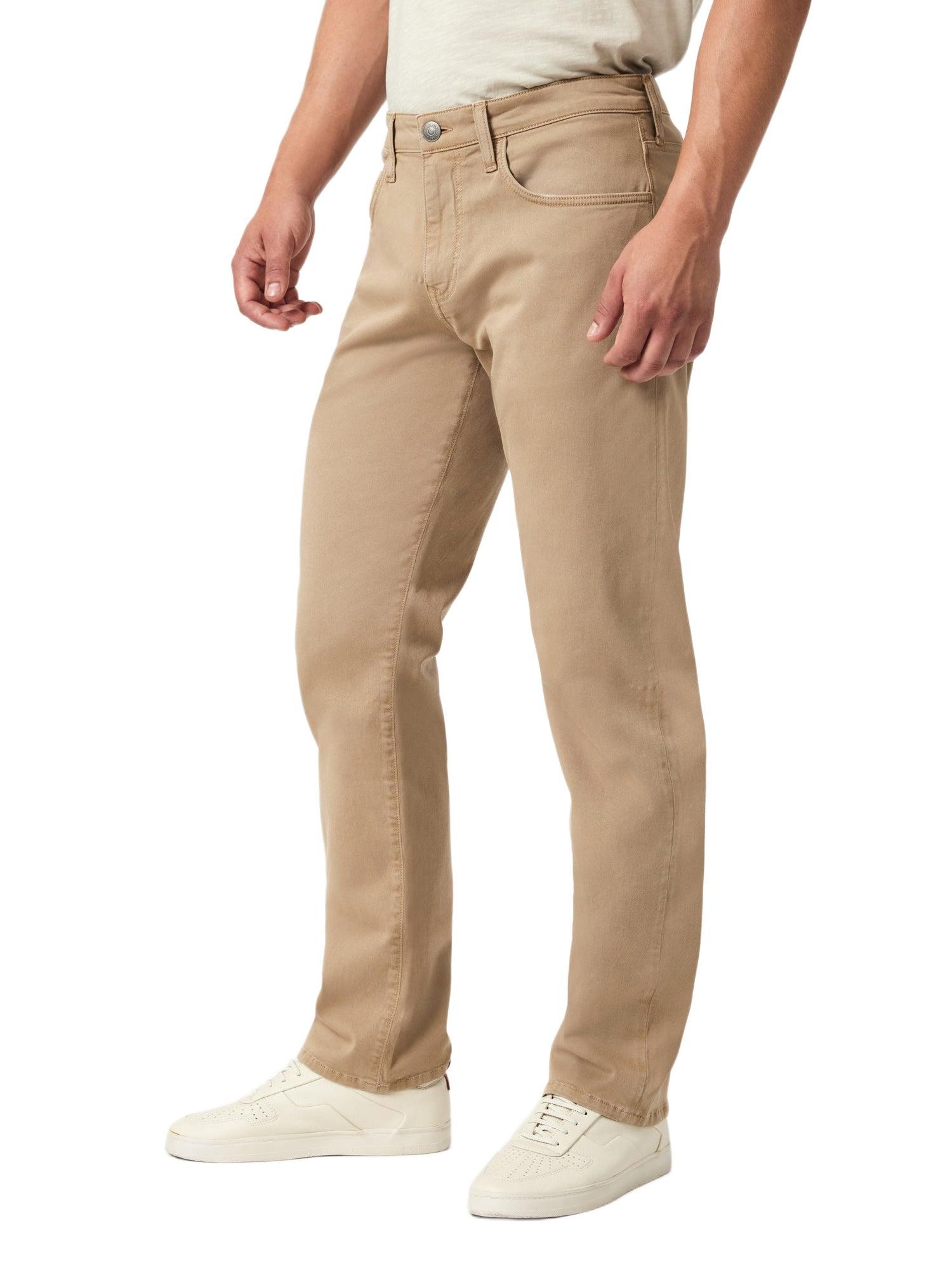 Men's Zach Straight Leg In Khaki Casual Twill Pant