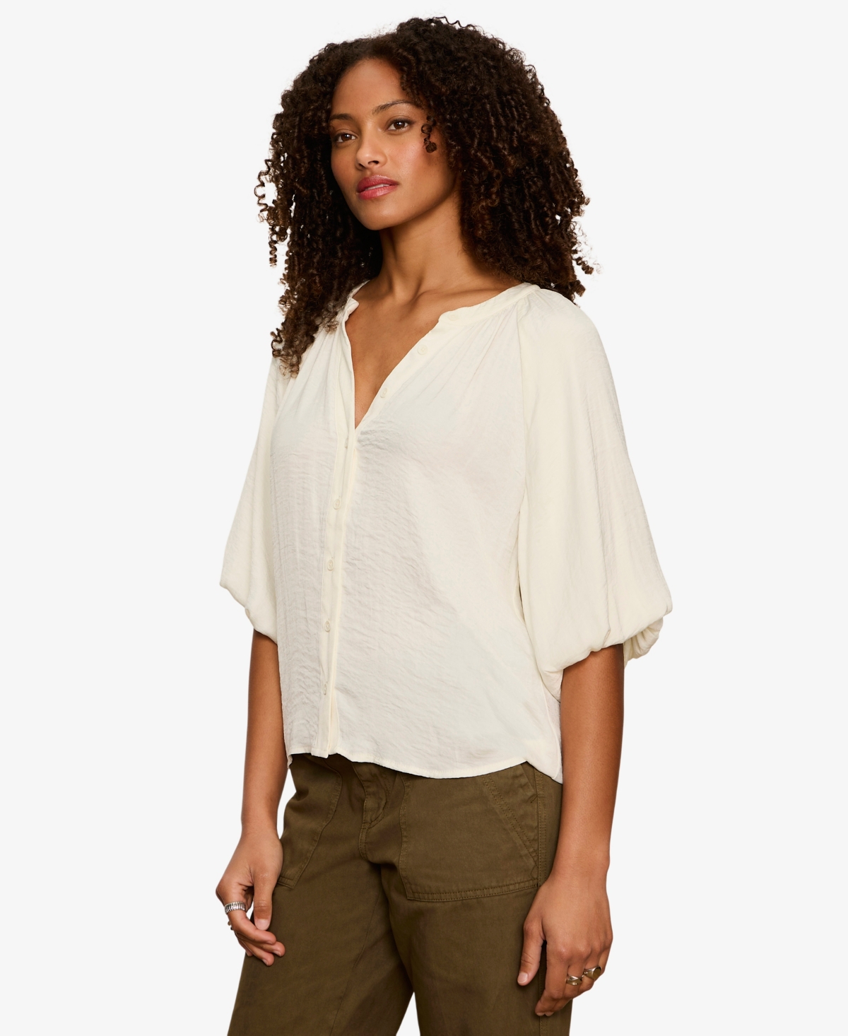 Sanctuary Women's Plenty of Love Bubble Blouse Top