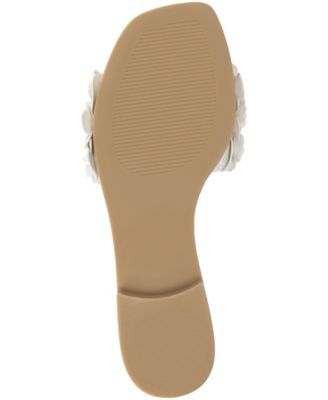 Women's Azalea Floral Slide Flat Sandals