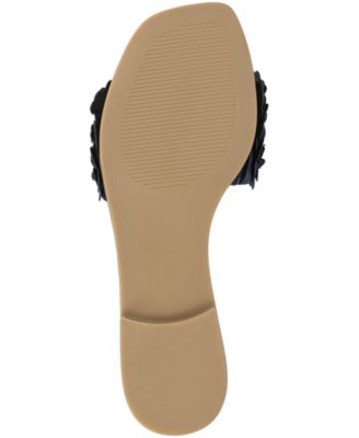 Women's Azalea Floral Slide Flat Sandals