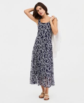 Women's Printed Tiered Maxi Dress