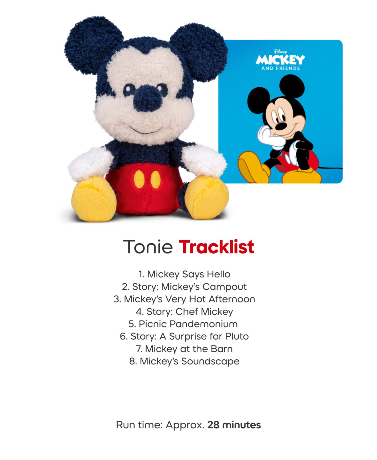 Детские мягкие игрушки Cuddle Tonies Mickey Mouse Plush — фото 5