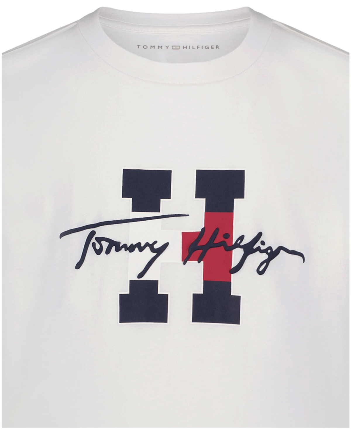 Tommy Hilfiger Boys' 8-20 Script H Crewneck T-Shirt