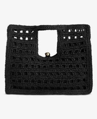 I.N.C. International Concepts Square Straw Tote Bag