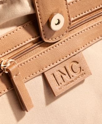 I.N.C. International Concepts Square Straw Tote Bag
