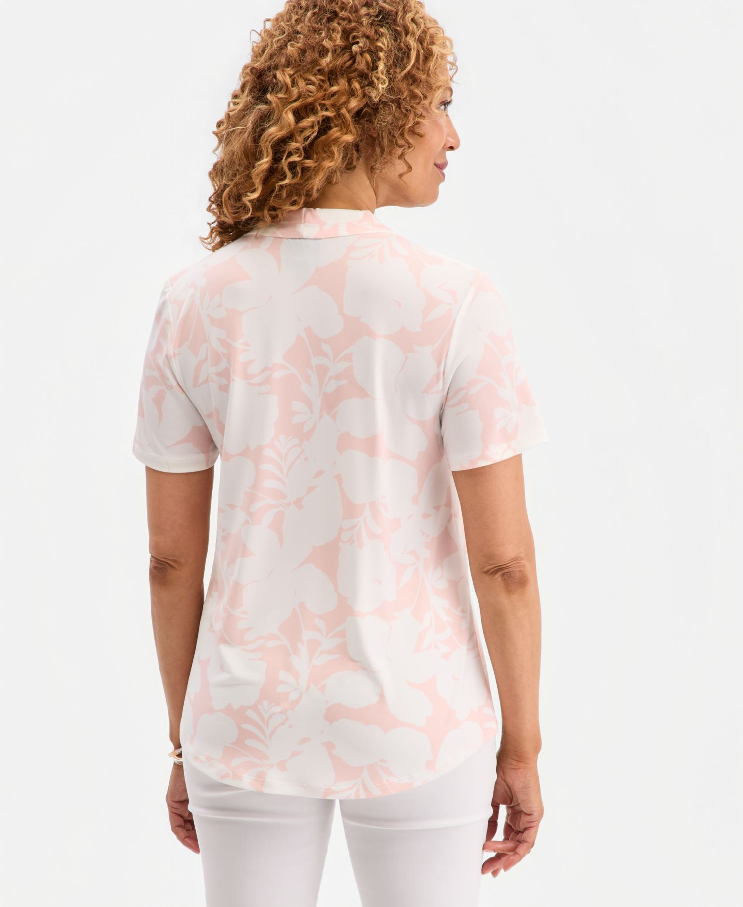 Petite Regal Wallpaper V-Neck Top