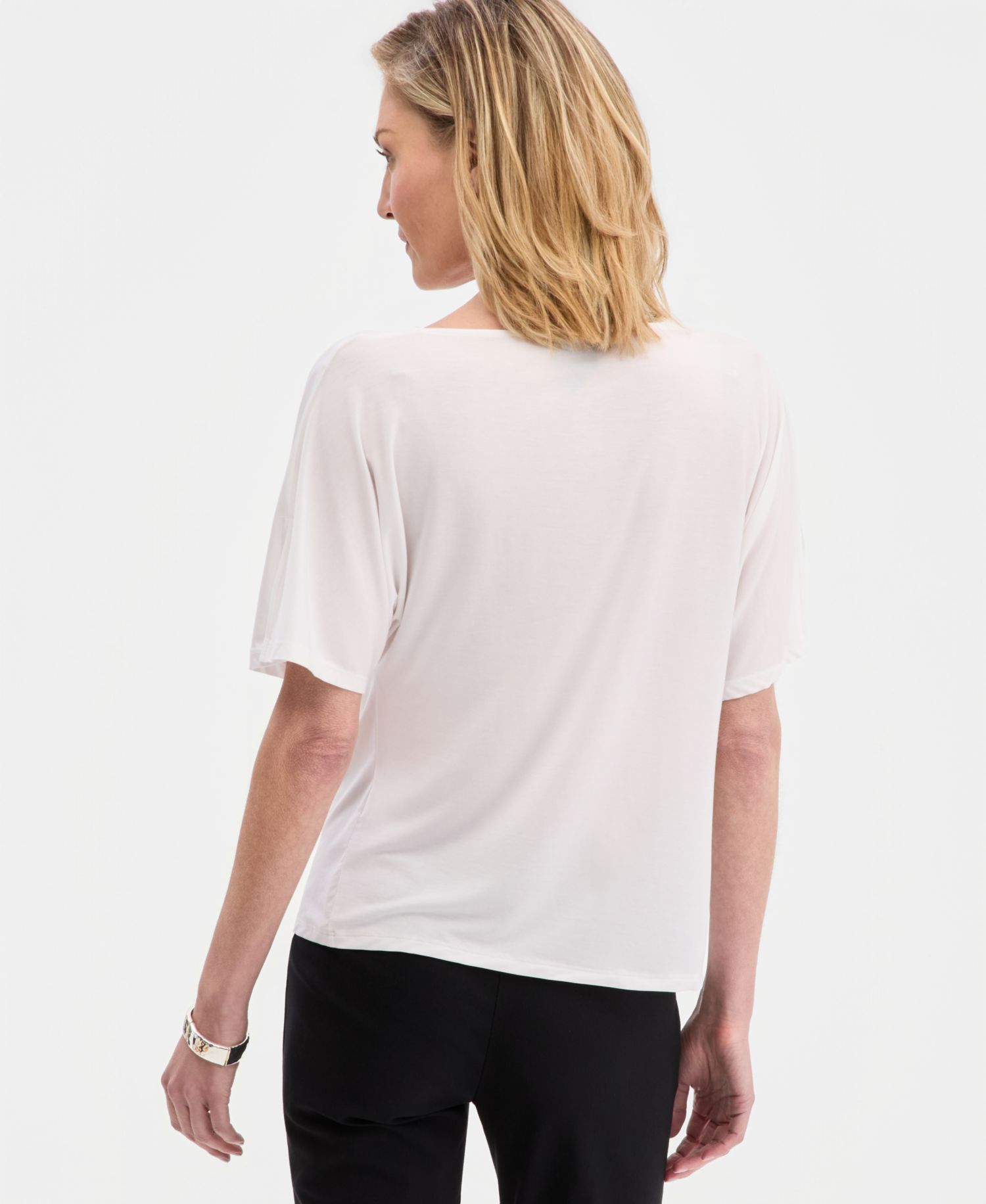 Women's Cowlneck Dolman-Sleeve Top