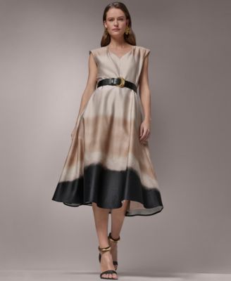 Women's Printed V-Neck Dress