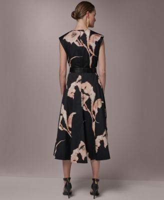 Women's Printed V-Neck Dress