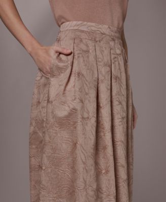 Women's Embroidered Pleated Skirt