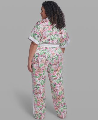 Plus Size Printed Soft Pants