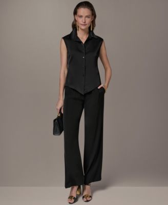 Petite Button-Front Shirt