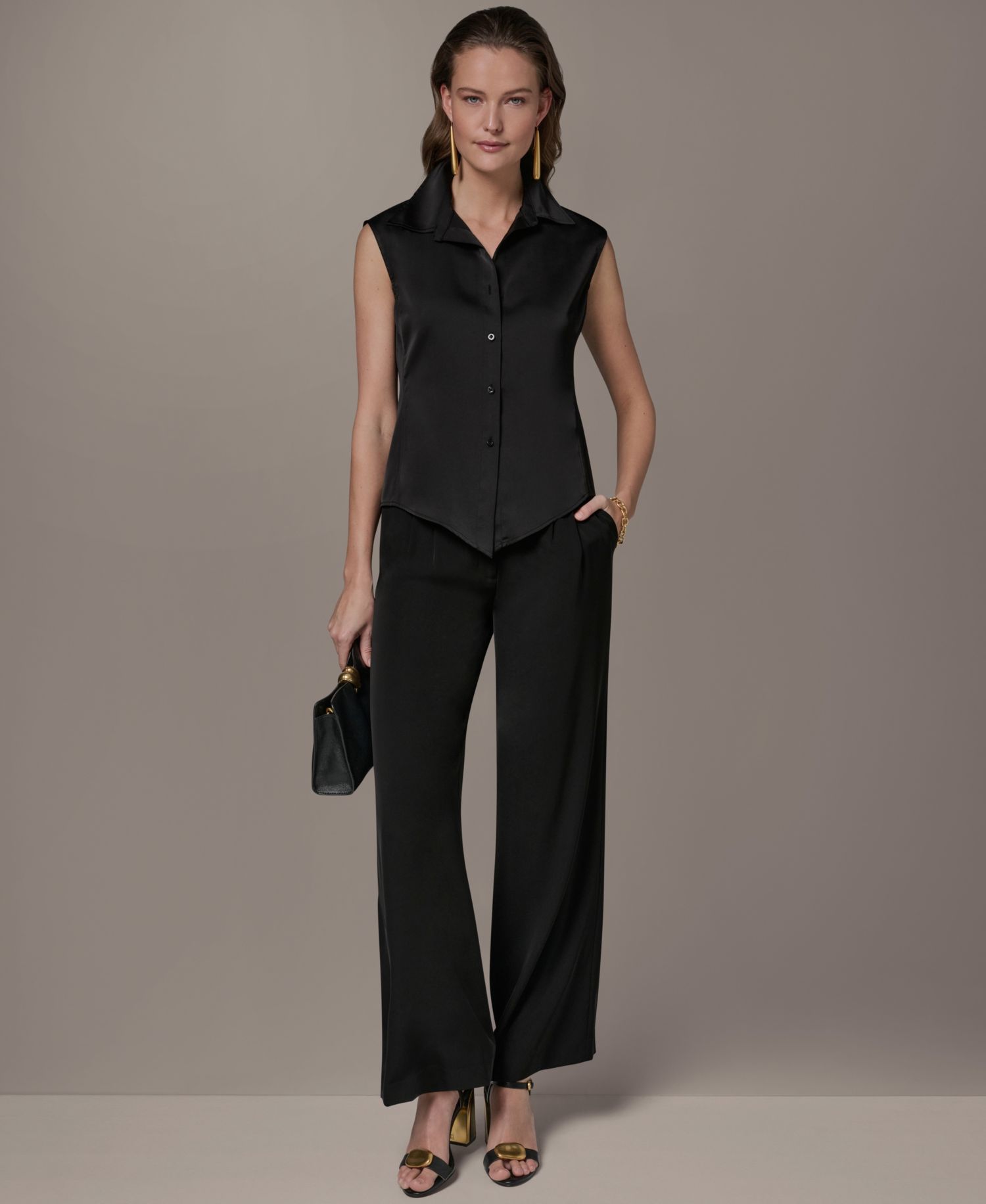 Petite Button-Front Shirt