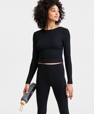 Women's Surplice Reversible Long-Sleeve Top