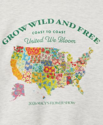 Flower Show Women's U.S. Flower Map Sweatshirt