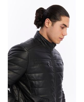 Men's Light Puffer Jacket with Front Pockets