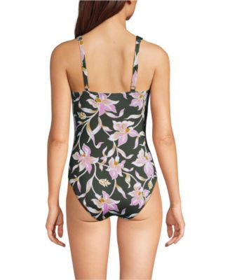Women's Sweetheart Underwire Wrap One Piece Swimsuit