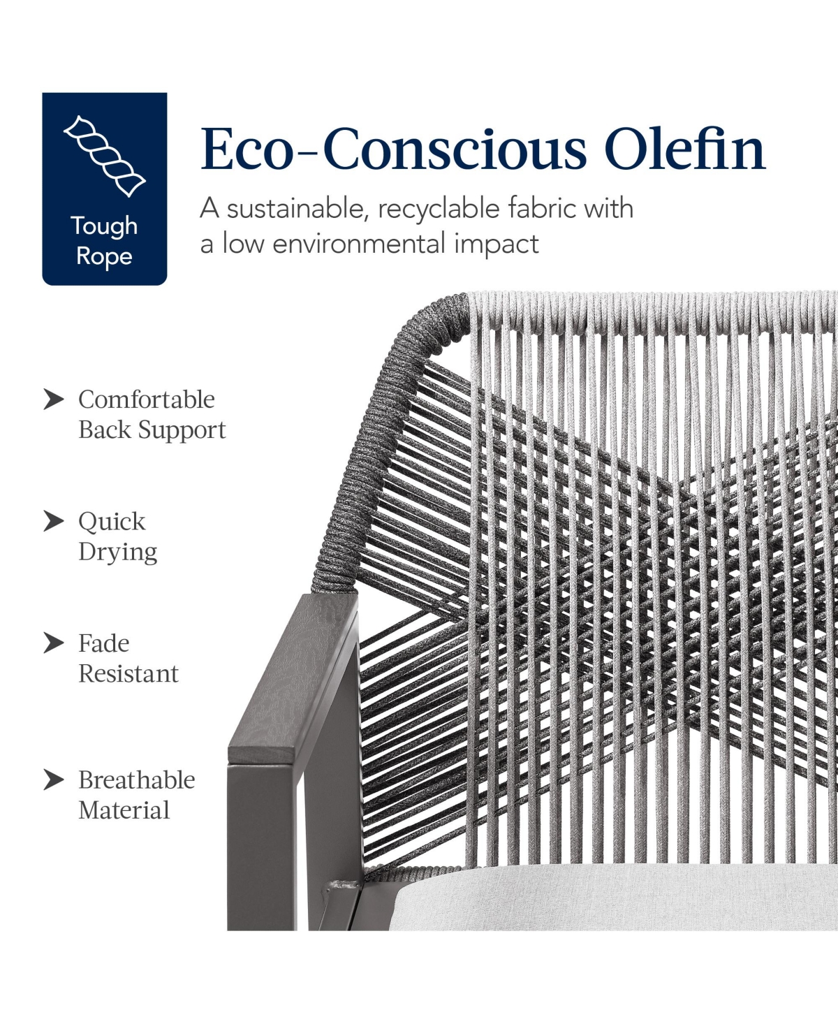 Best Choice Products Set of 2 Indoor/Outdoor Aluminum Woven Rope Dining Chairs w/ Armrests