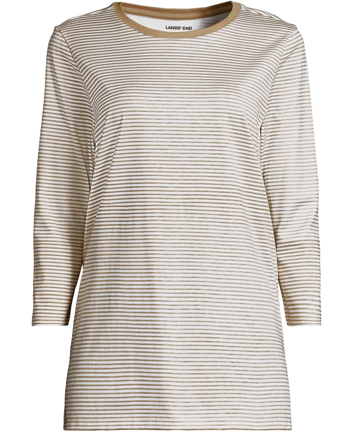 Lands' End Plus 3/4 Sleeve Cotton Supima Tunic
