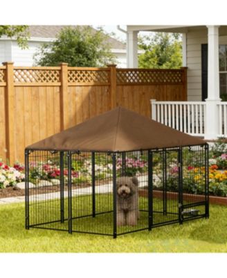 Outdoor Pet Playpen & Kennel, Puppy Play Pen with Weather-Resistant Design