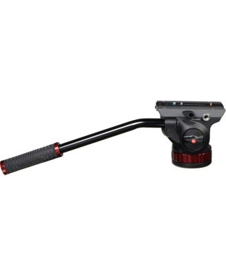 502 Pro Video Head with 504PLONG Long Quick Release Mounting Plate and Flat Base
