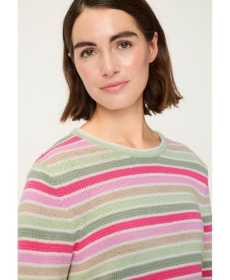 Women's Multi Colour Striped Sweater