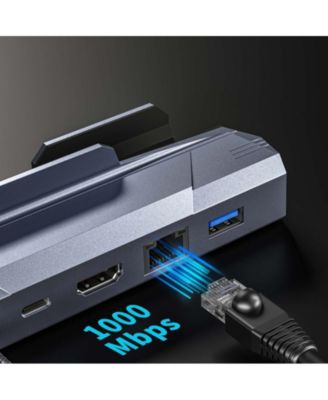 6-in-1 USB-C Hub with 4K HDMI, 100W PD, Gaming-Friendly Multiport Adapter, Ideal for Steam Deck, ROG & Laptop Gamers
