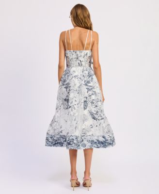 Women's Cyrus Square Neck Midi Sleeveless Dress