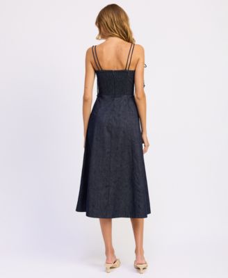 Women's Darby Bustier Neck Midi Dress