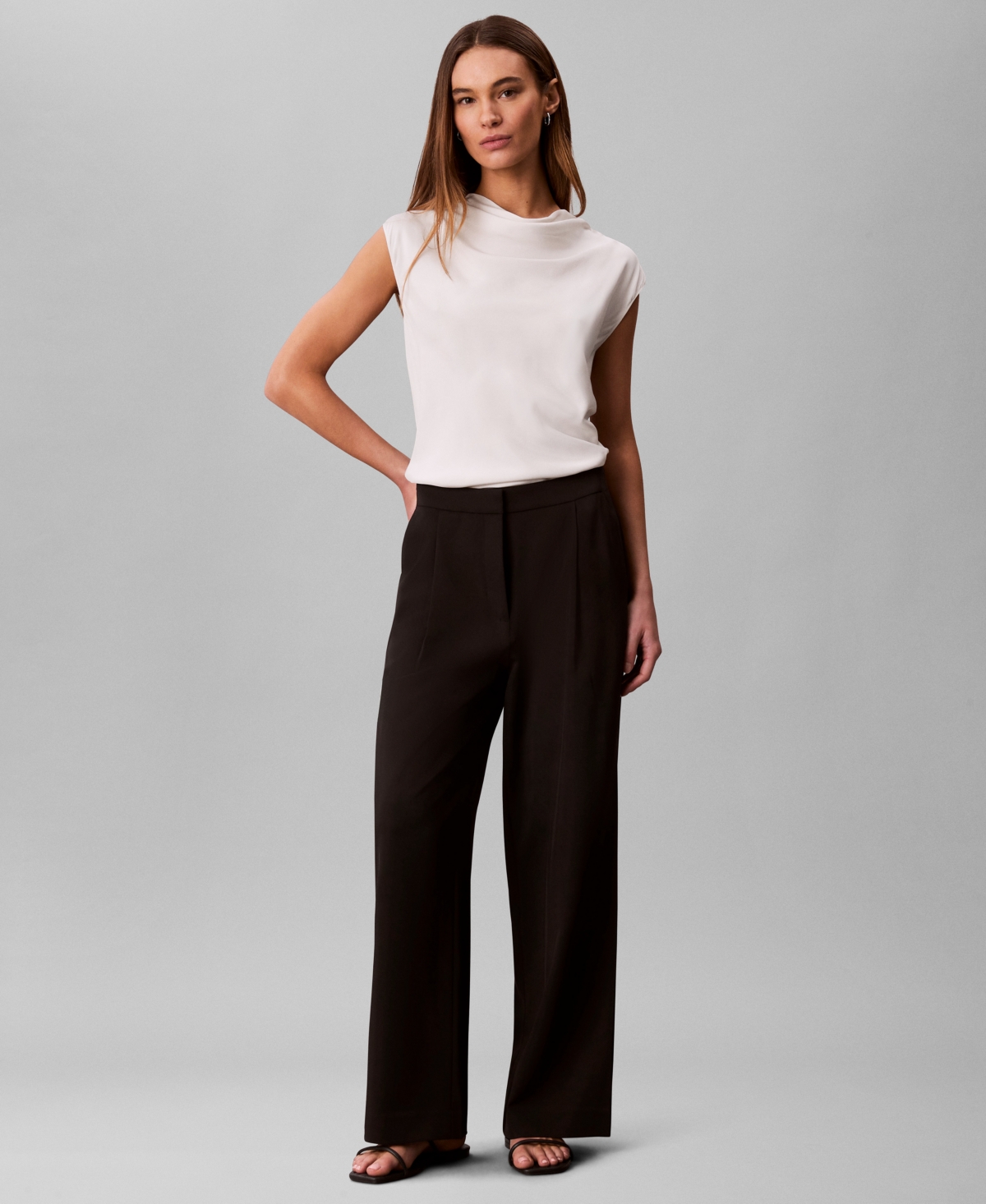 Calvin Klein Women's Good Hero Zip-Fly Pants