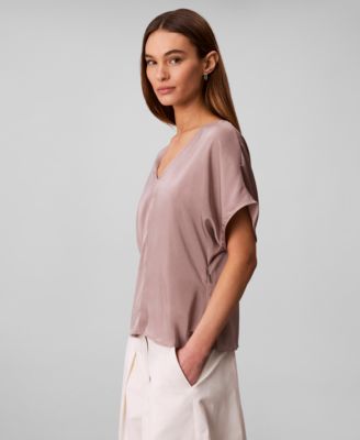 Women's Short-Sleeve V-Neck Top