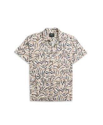 Men's Regular Fit Palm Brook Short Sleeve Cotton Shirt