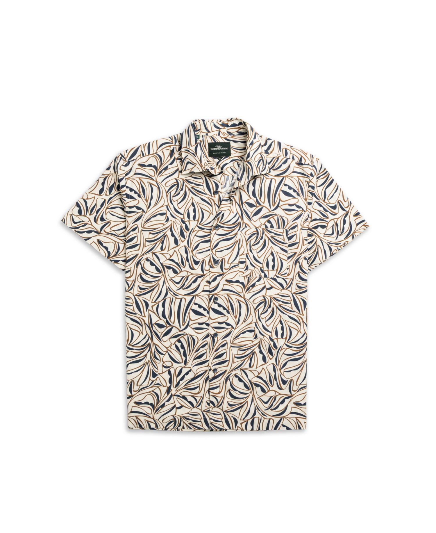Men's Regular Fit Palm Brook Short Sleeve Cotton Shirt