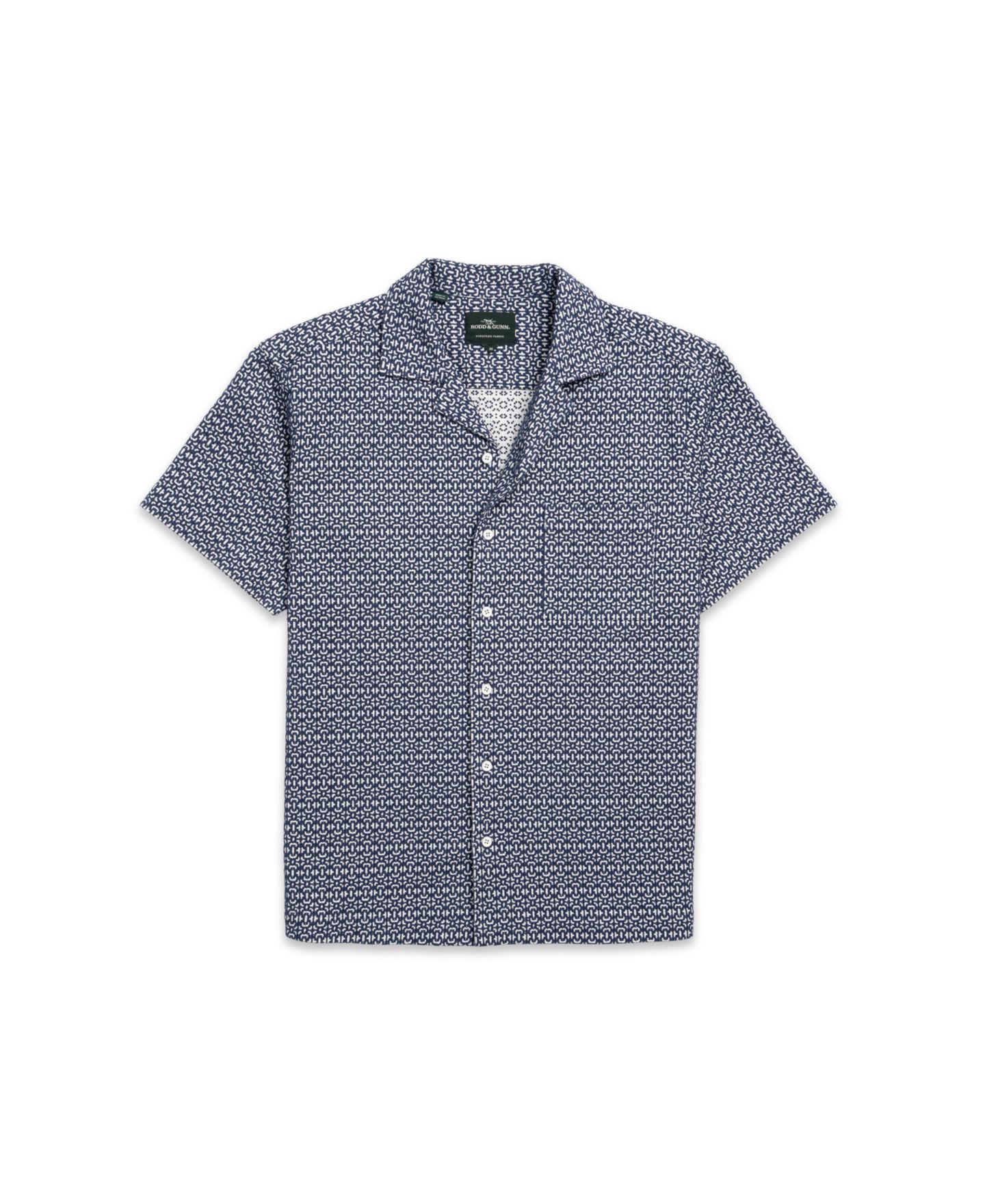 Мужская рубашка Rodd & Gunn Regular Fit Knightsbridge Cotton, цвет: Индиго — фото 4