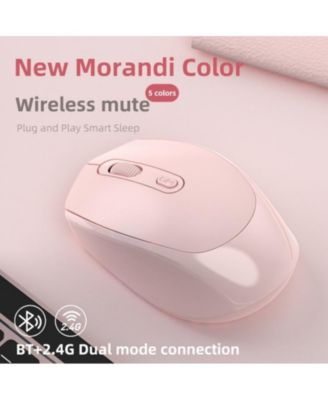 Minimalist Wireless Mouse, Mute & Easy-to-Use, 2.4G/BT Dual Mode for Office/Gaming/Design, Travel-Friendly for Students & Professionals